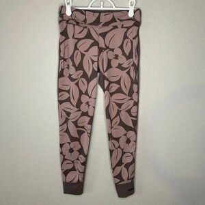 Adidas stella mccartney mauve  taupe floral legging size S